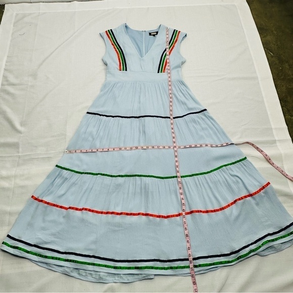 Alexia Admor size 8 Light Blue Lined Festival Maxi Dress - Picture 13 of 15